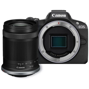 מצלמה ללא מראה קנון Canon EOS R50 + 18-150 mm יבואן רשמי 3 שנים אחריות כולל כרטיס 32 גיגה וקורא כרטיסים משלוח חינם