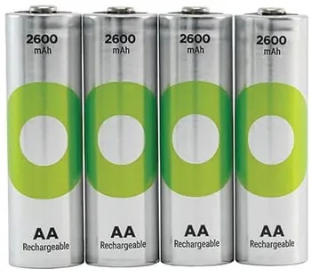4 סוללות AA נטענות GP Recyko 2600mAh