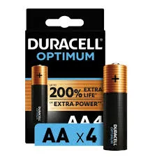 4 סוללות מסוג AA איכותיות מבית Duracell